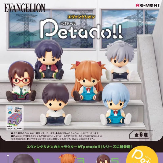 RE-MENT Evangelion Petadoll Blind Box Figure PVC (Single / Case of 6)