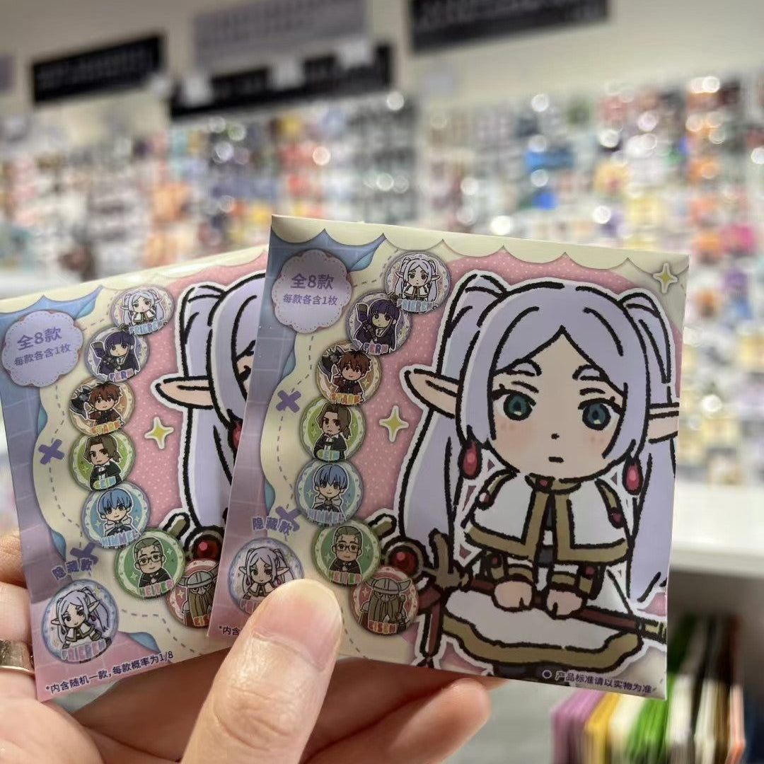 MEBUKU Frieren Double-Flash Holographic Badge Blind Bag 58mm Official