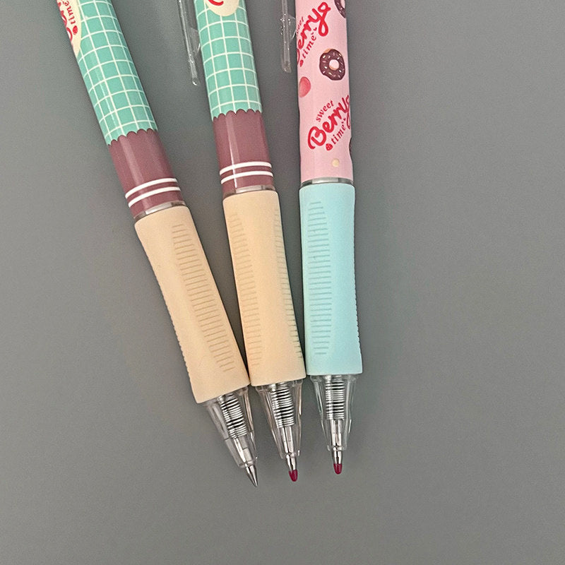 M&G MASMARCU Sweet Berry Time Gel Pen 0.5mm Black Retractable