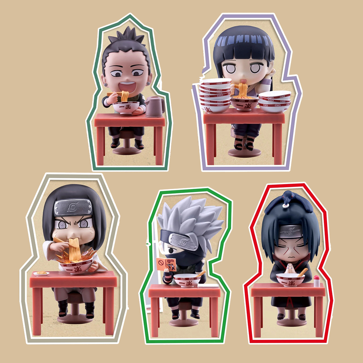 BANDAI Naruto Shippuden Ichiraku Ramen Blind Box Figure Random US