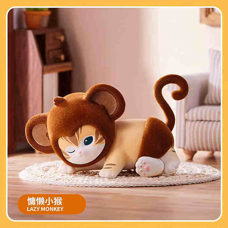 MINISO Mofusand Fluffy Party Flocked Blind Box Figure Single or Case(6)
