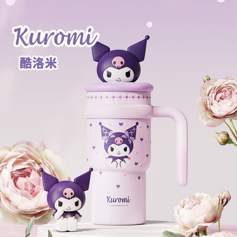 Sanrio Figurine Insulated Tumbler 700mL Straw Cup Kuromi Cinnamoroll