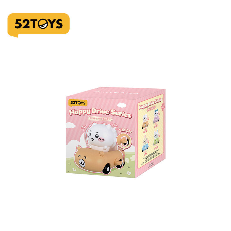 52TOYS Chiikawa Happy Drive Wind-Up Car Blind Box Figure (Single/Set of 4)
