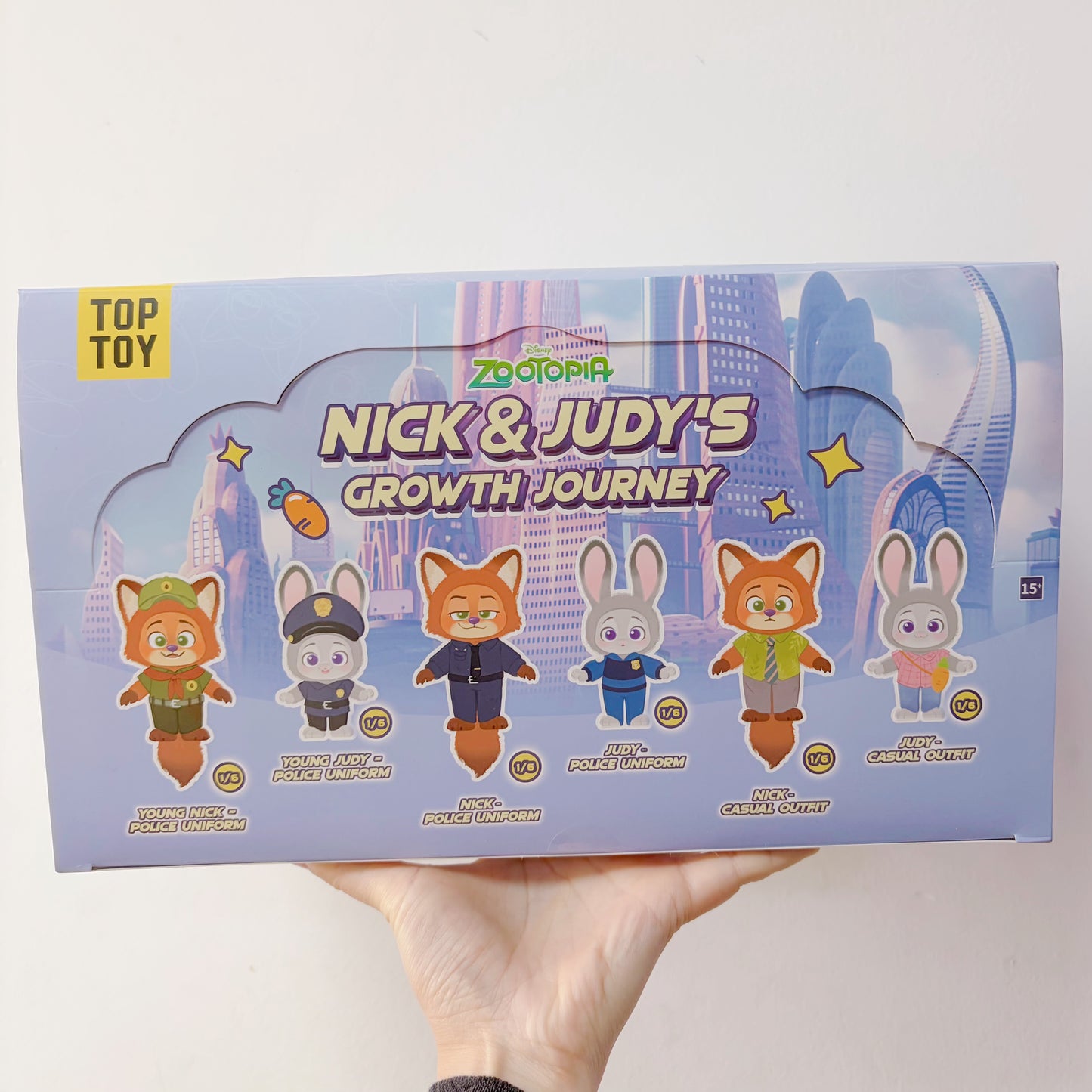 TOP TOY Disney Zootopia Nick & Judy Plush Blind Box (Single/Case 6)