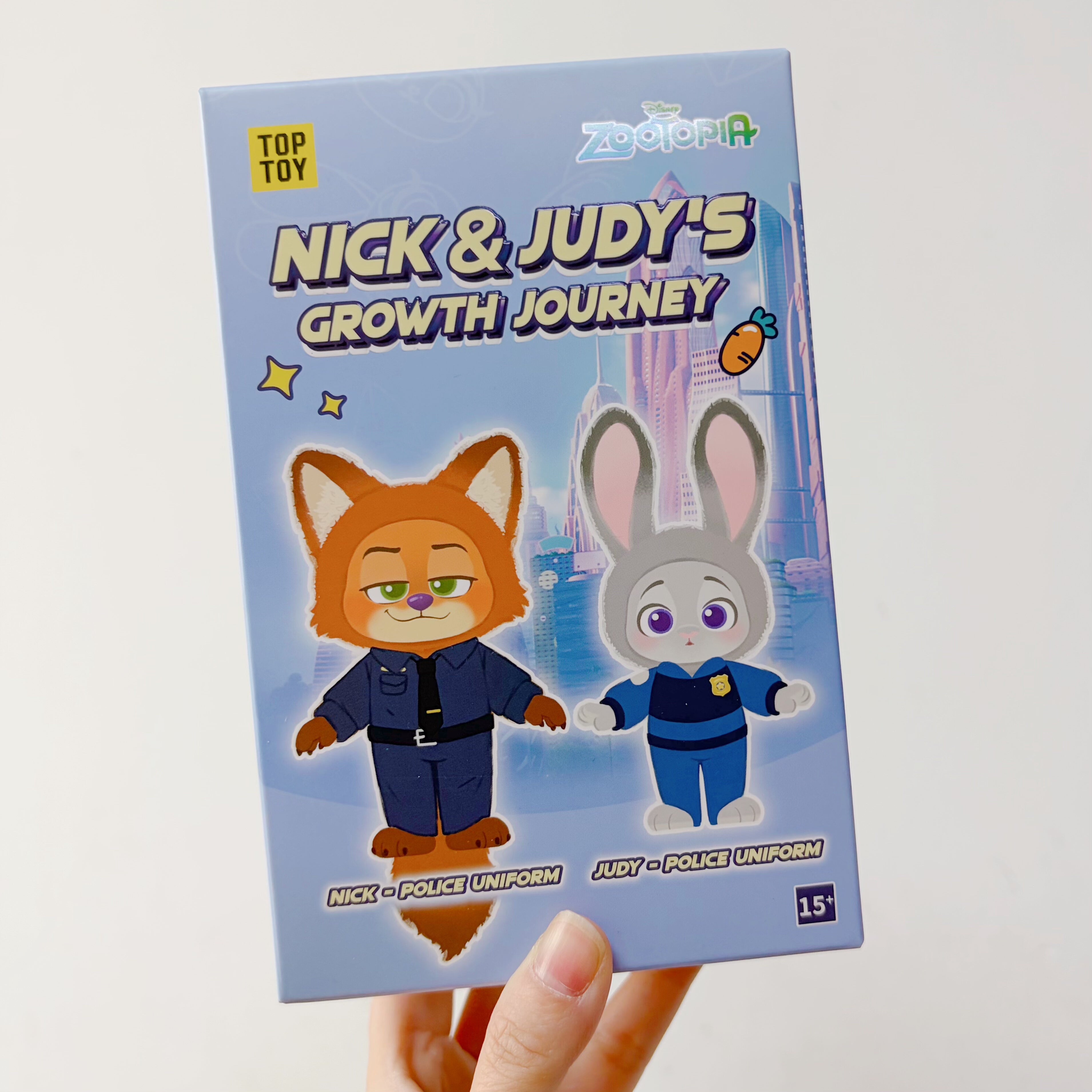 TOP TOY Disney Zootopia Nick & Judy Plush Blind Box (Single/Case 6