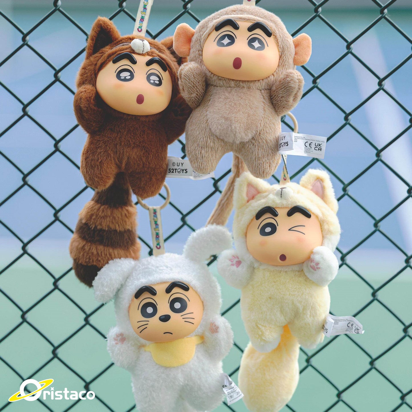 52TOYS Crayon Shin-chan Big Tails Plush Pendant Blind Box Keychain