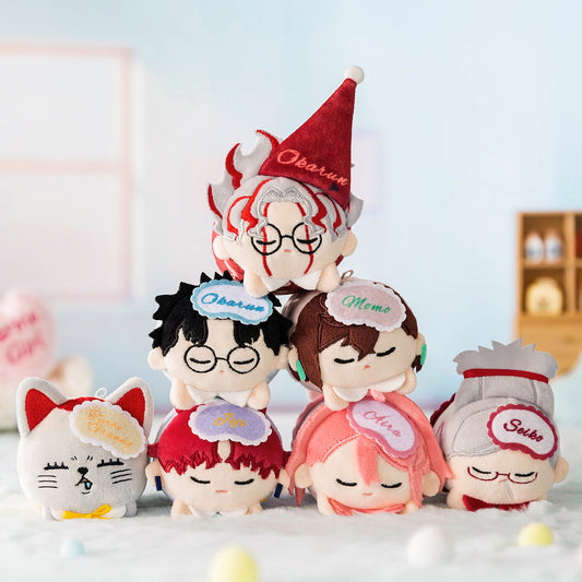 DAN DA DAN Pajama Plush Pendant Keychain Blind Box Official Licensed Single/6pc