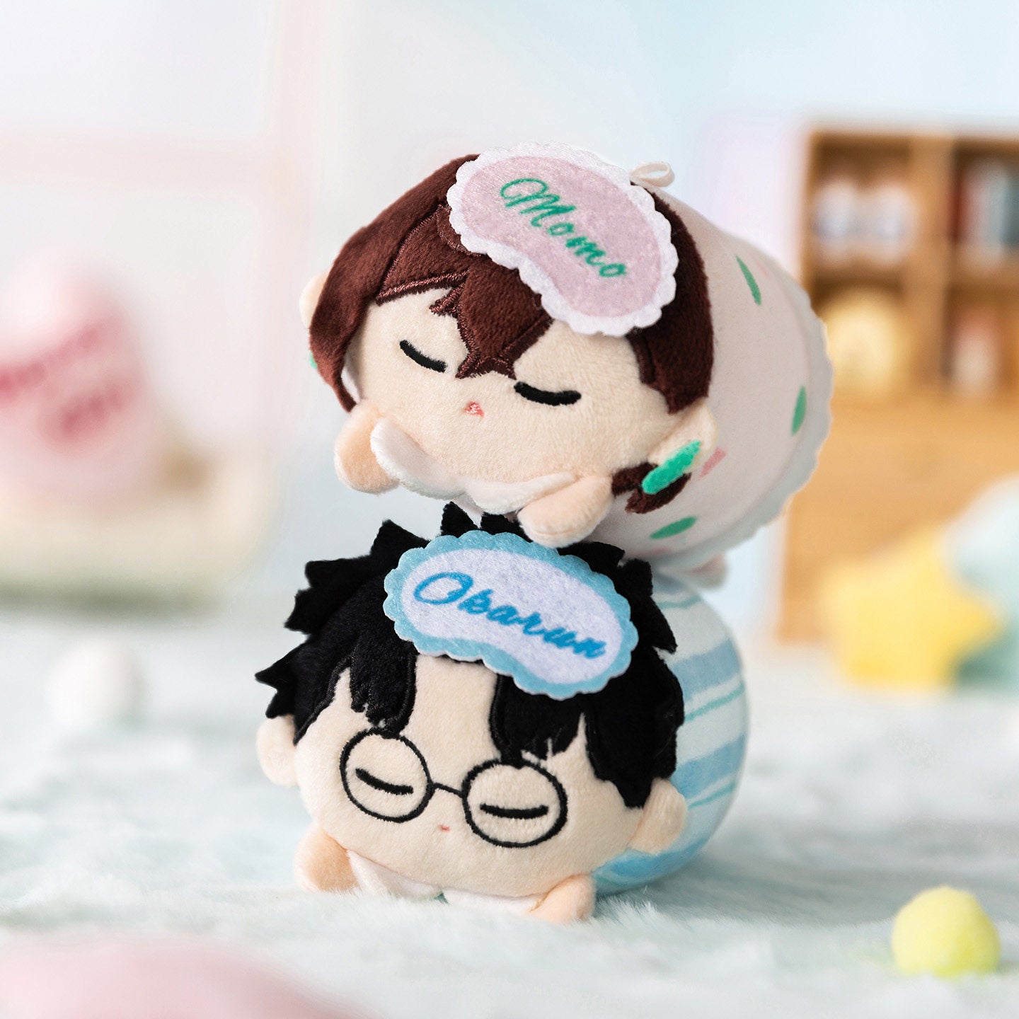 DAN DA DAN Pajama Plush Pendant Keychain Blind Box Official Licensed Single/6pc