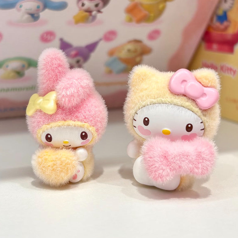 Sanrio Characters Flocked Mini Charm Figure Select Hello Kitty Kuromi Cinna US