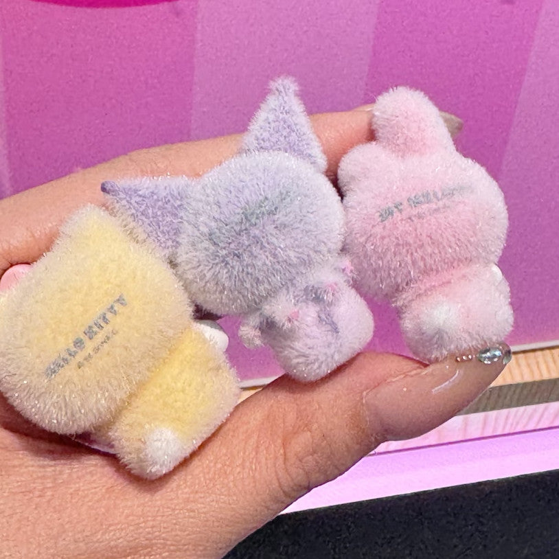 Sanrio Characters Flocked Mini Charm Figure Select Hello Kitty Kuromi Cinna US