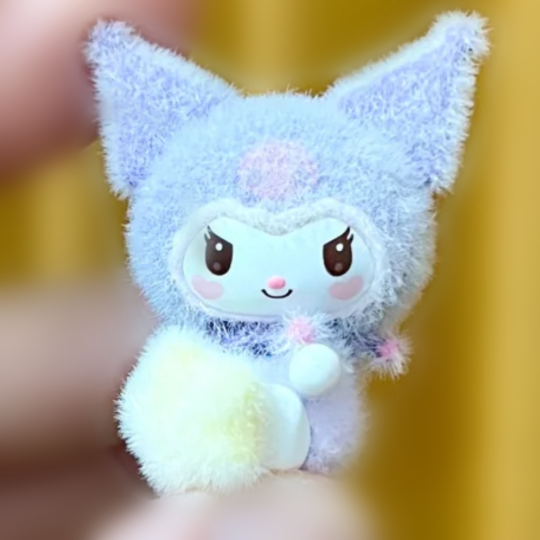 Sanrio Characters Flocked Mini Charm Figure Select Hello Kitty Kuromi Cinna US