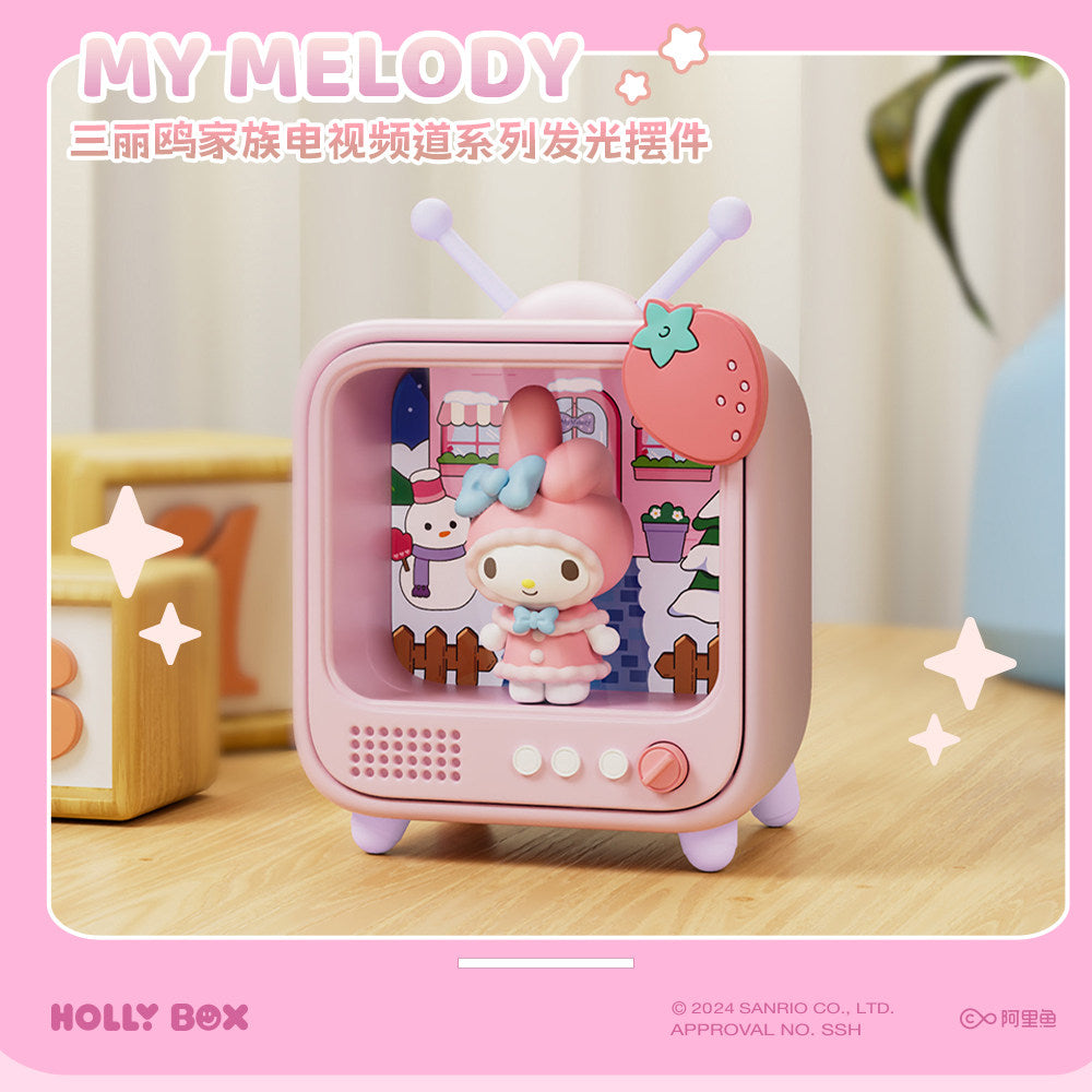Sanrio TV Channel Light Figure Hello Kitty Kuromi My Melody Cinnamoroll