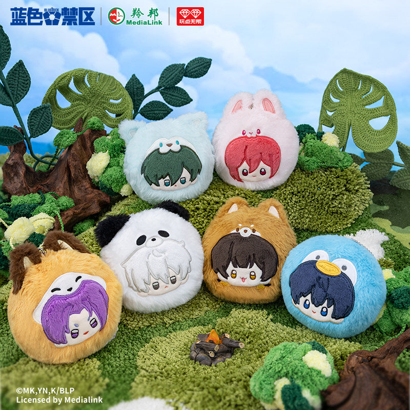 Blue Lock Animal Plush Keychain Blind Box Anime Mascot Plush Pendant