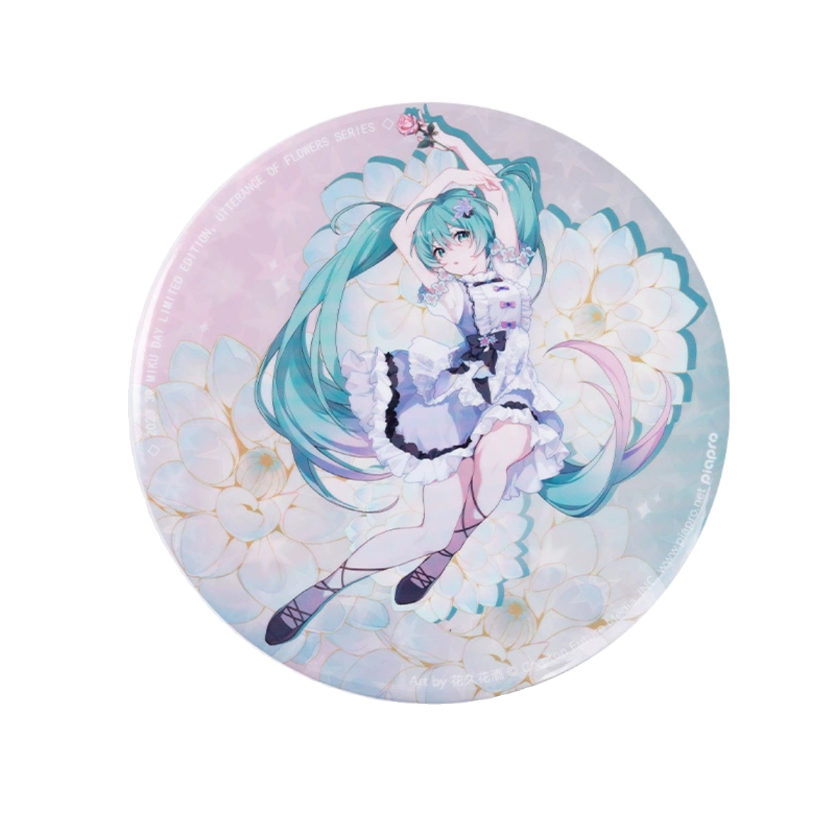 Hatsune Miku Flower Language Large Badge 5.9 in Anime Collectible Pin
