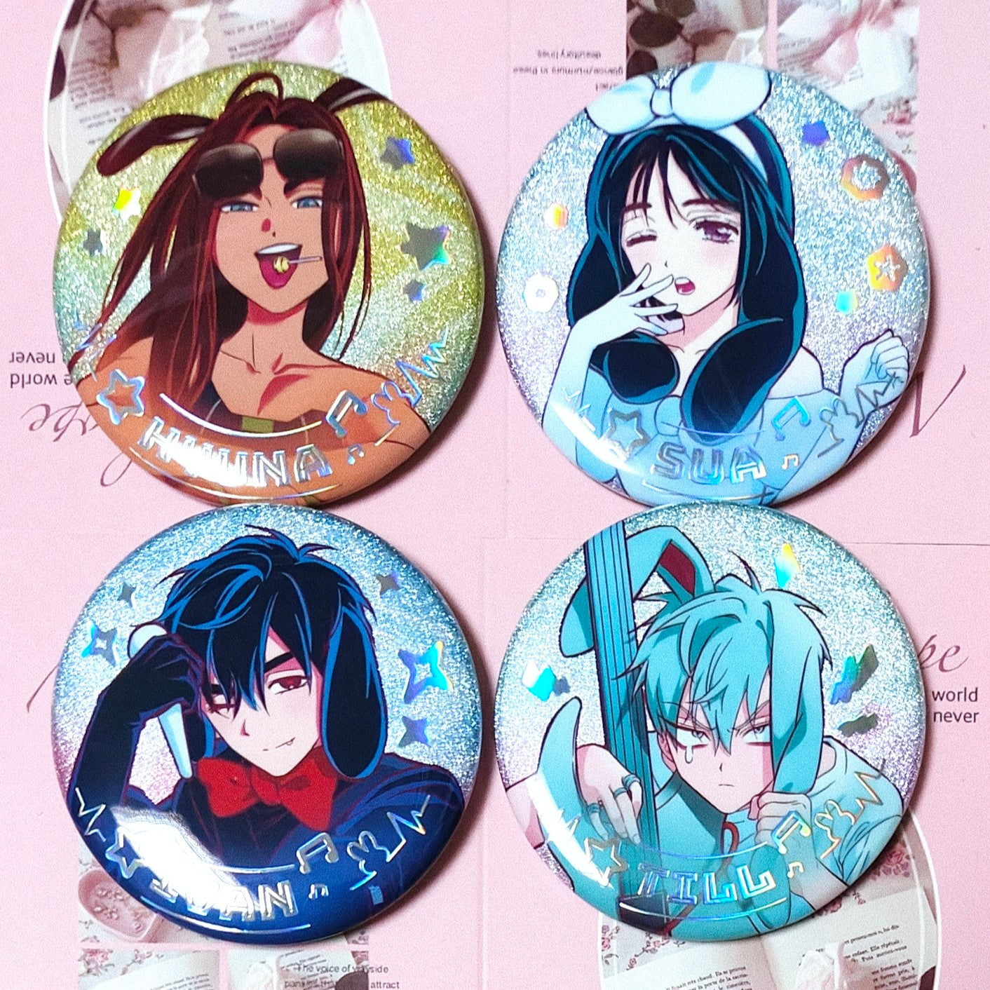 Alien Stage Rabbit Series Badge Blind Bag(AET) | Anime Pin Collectible (Single / Full Set 6)