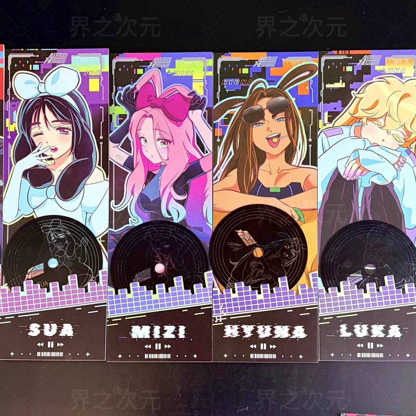Alien Stage Vinyl Ticket Blind Box AET Anime Card Single/Set