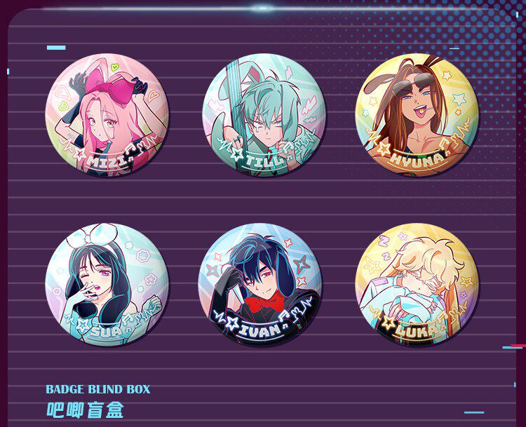 Alien Stage Rabbit Series Badge Blind Bag(AET) | Anime Pin Collectible (Single / Full Set 6)