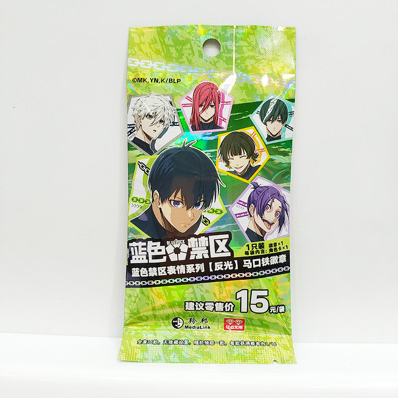 Blue Lock Can Badge Blind Pack + Character Card Reflective Series