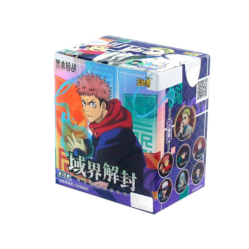 Jujutsu Kaisen Button Pin Blind Box Anime Badge Yuji Gojo Megumi Nobara