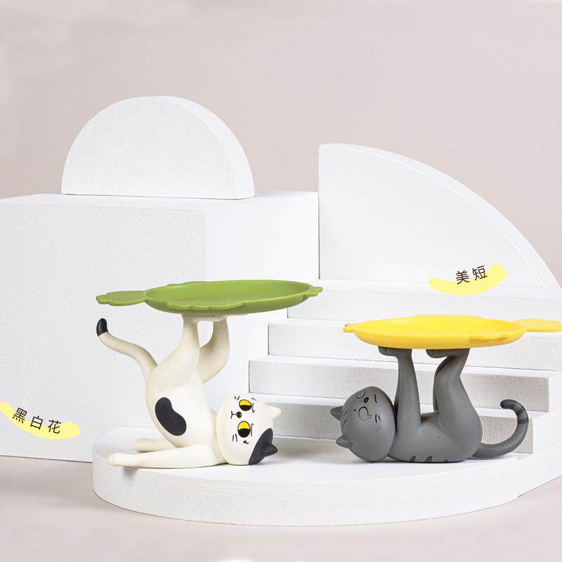 CatYou Lazy Cat Tray Blind Box Cute Desk Organizer Kawaii Mini Figure