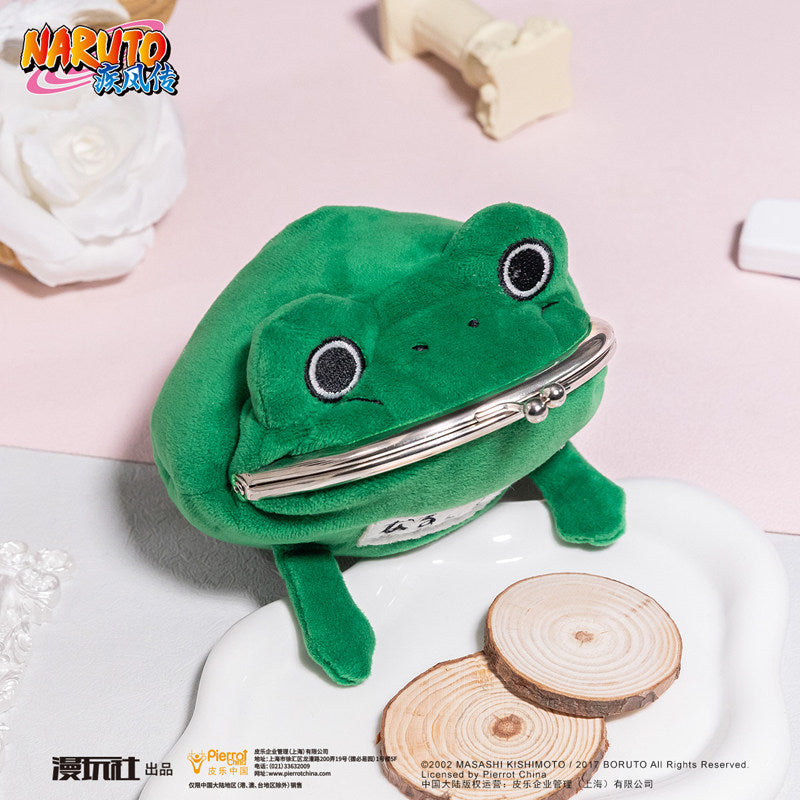 Naruto Frog Coin Purse Plush Wallet Anime Frog Pouch Kawaii Bag
