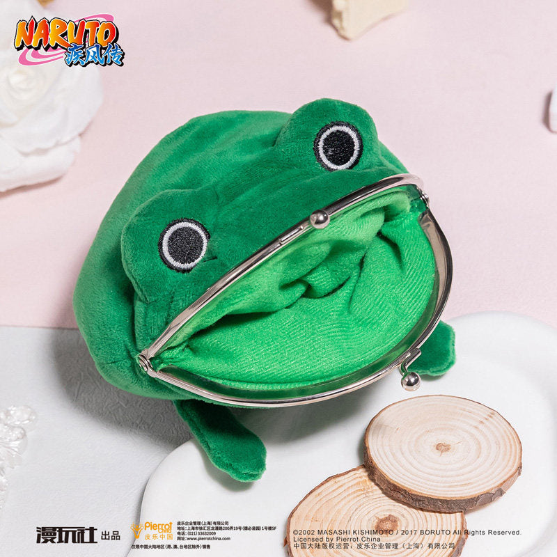 Naruto Frog Coin Purse Plush Wallet Anime Frog Pouch Kawaii Bag