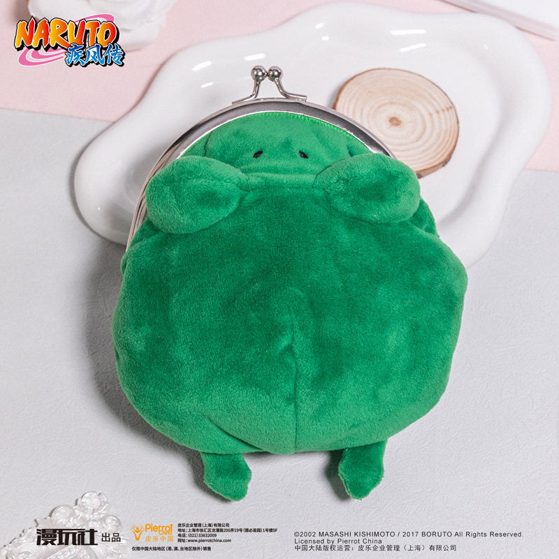 Naruto Frog Coin Purse Plush Wallet Anime Frog Pouch Kawaii Bag