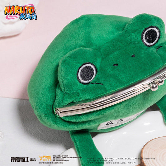 Naruto Frog Coin Purse Plush Wallet Anime Frog Pouch Kawaii Bag