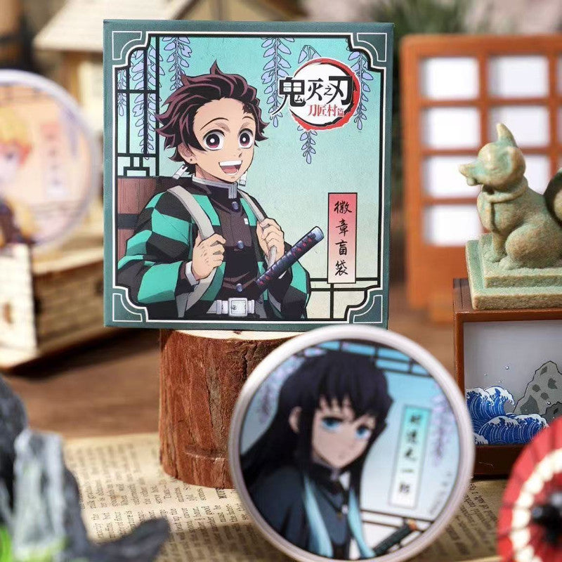 Demon Slayer 58mm Can Badge Blind Bag Set Single / Box of 7