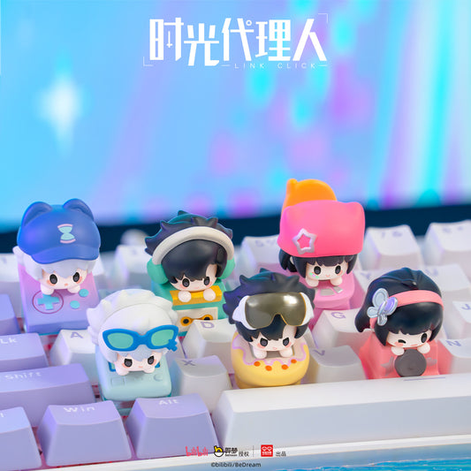 Link Click Retro Keycap Blind Box Cute Keyboard Caps Single / Box of 6
