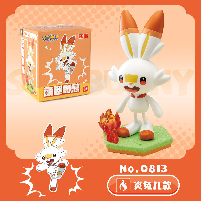 Pokemon Mini Figure Collection Pikachu Gengar Snorlax Mimikyu Piplup Scorbunny