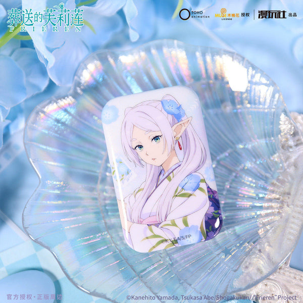 Frieren Blue Moon Flower Series Collectible Can Badge – Official Frieren Merch