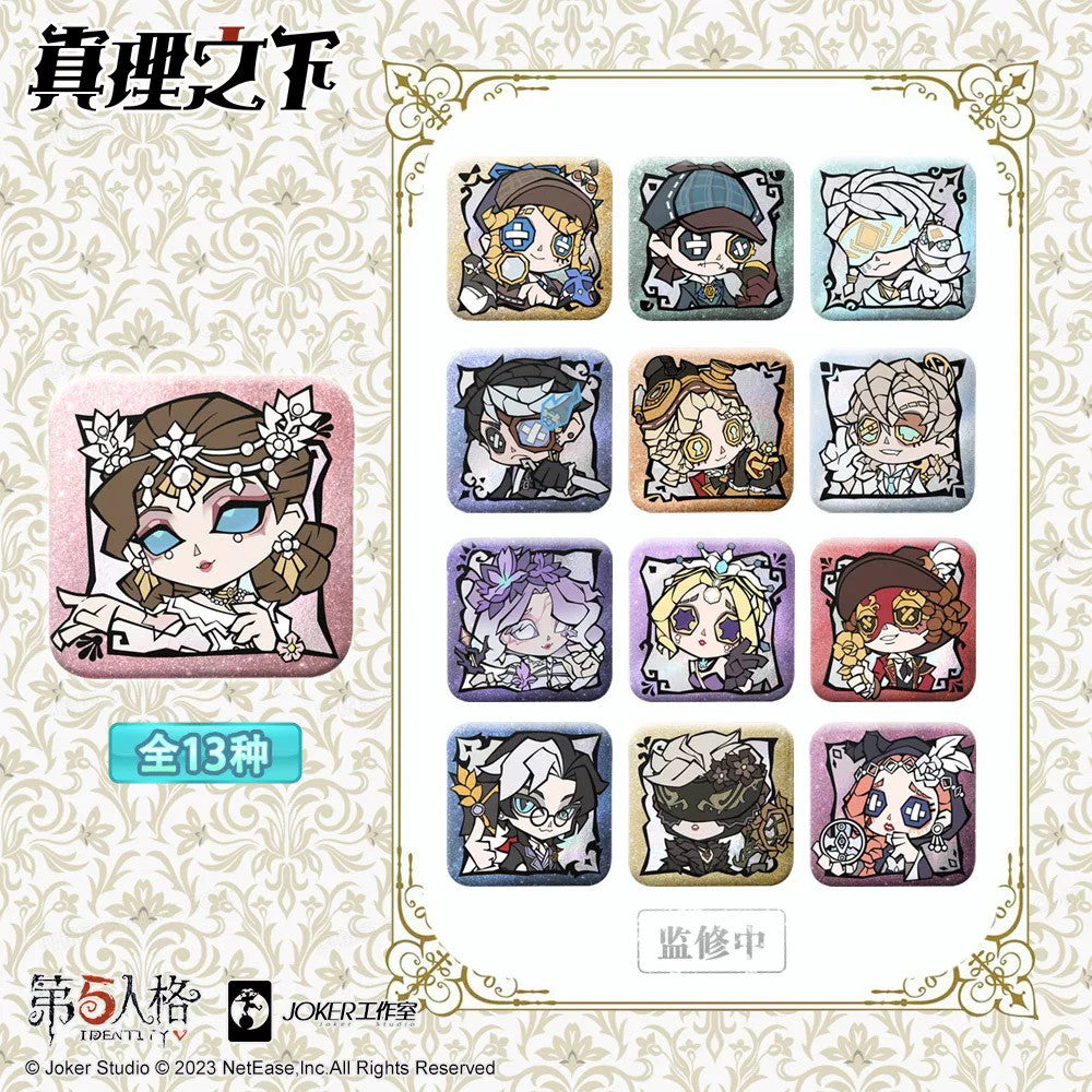 Identity V Truth & Inference Mini Badge Set Vol.1 – 13pcs Official Pin Collection