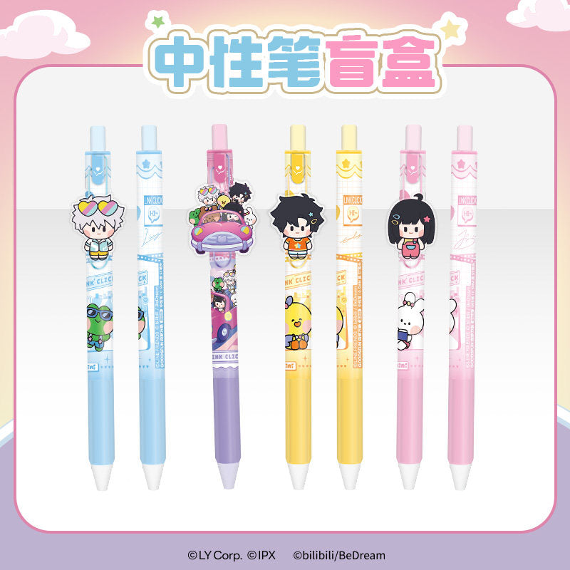 Link Click × LINE FRIENDS minini Gel Pen & Bookmark Blind Box | Official