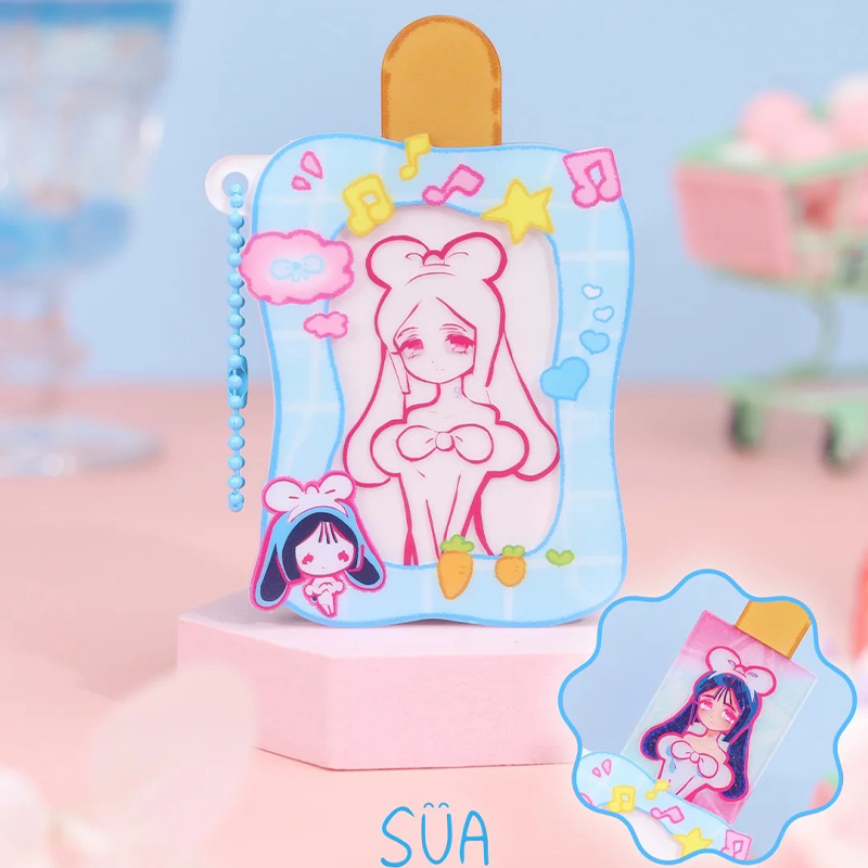 Alien Stage Bunny Series Acrylic Popsicle Keychain Blind Box