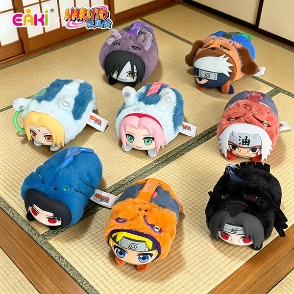 Naruto Shippuden Cute Beast Lying Party Plush Blind Box Keychain