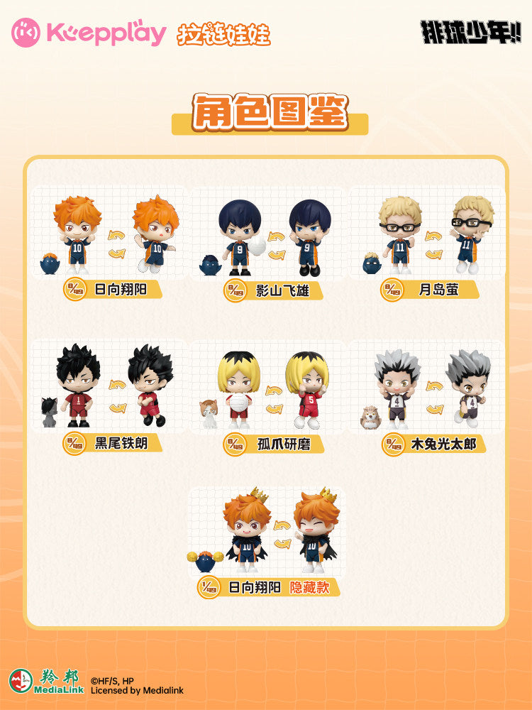 Haikyu!! Fly High Volleyball Zipper Doll Blind Box Figure Series 1 by Keepplay