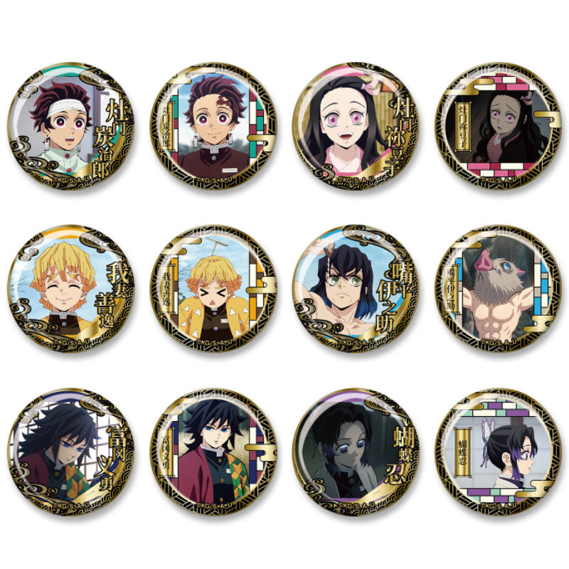 Demon Slayer EAKI Engraved Metal Badge Blind Pack