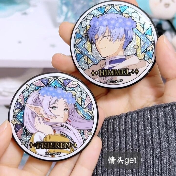 Frieren Beyond Journey's End Stained Glass Badge Blind Pack Anime Pin