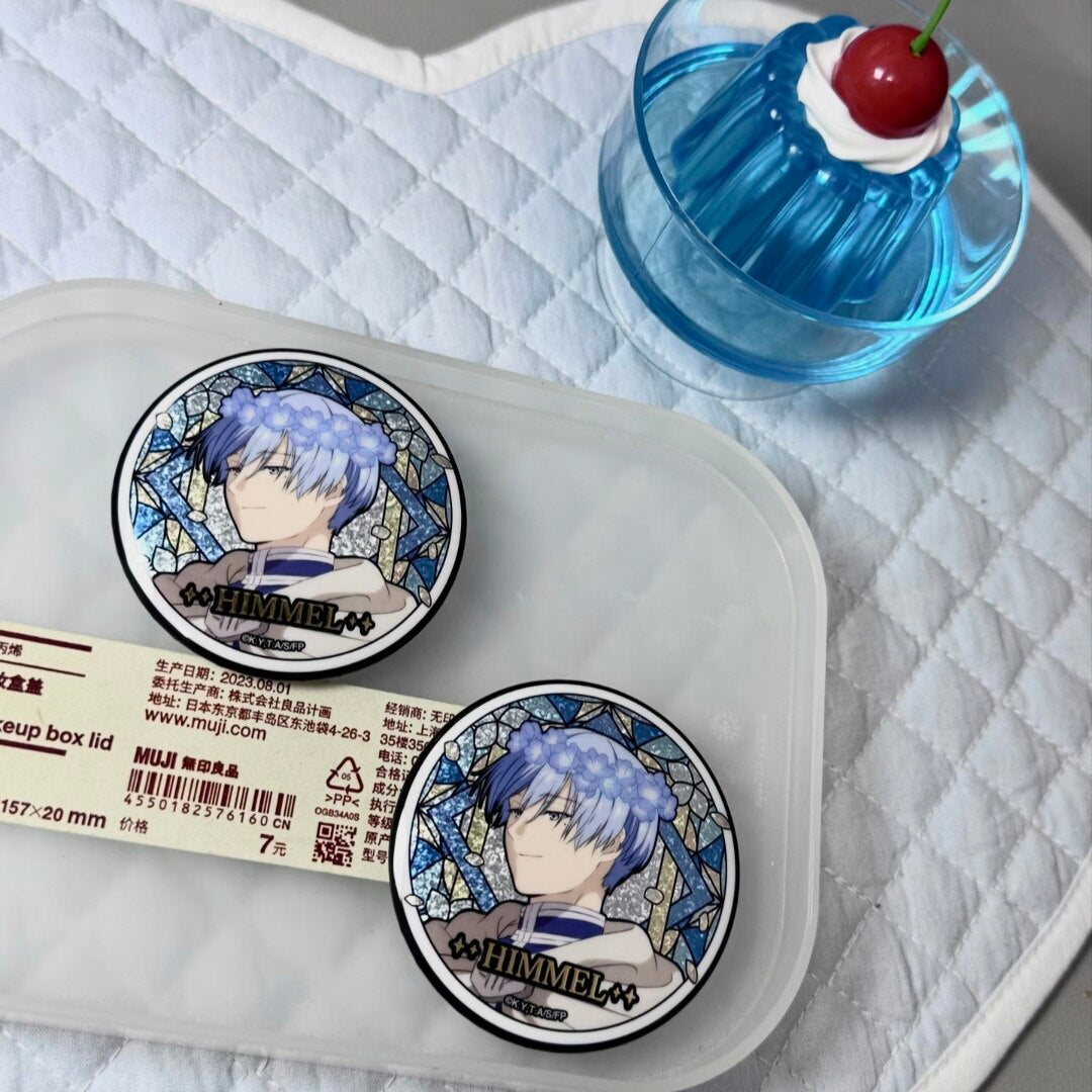 Frieren Beyond Journey's End Stained Glass Badge Blind Pack Anime Pin