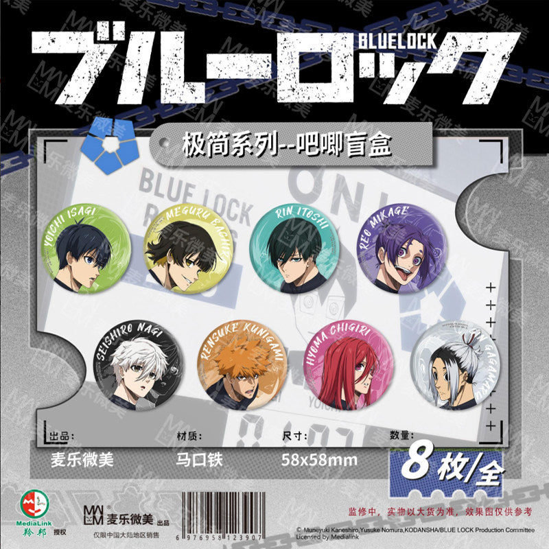 Blue Lock Minimalist Series Tin Badge Blind Box
