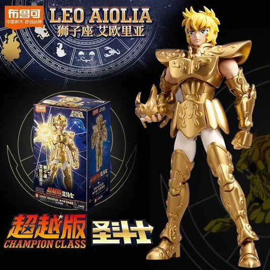 Blokees Saint Seiya Champion Class 02 Leo Aiolia 6-Inch Poseable Model Kit