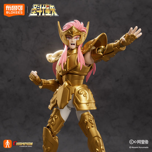 Blokees Saint Seiya Champion Class 08 Aquarius Camus 5.6-Inch Poseable Model Kit