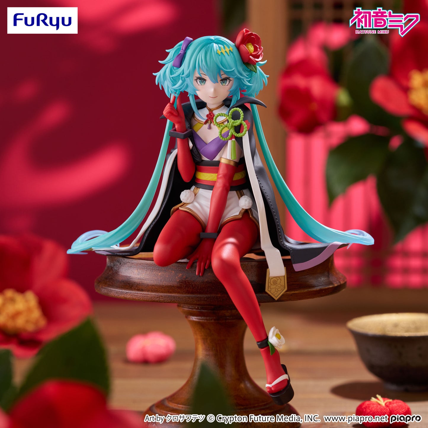 FuRyu Hatsune Miku Camellia Flower Japanese-Style Figure
