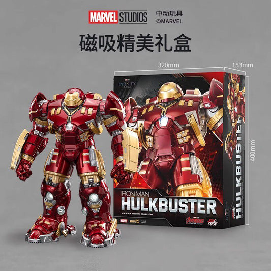 ZD Toys Marvel Iron Man MK44 Hulkbuster 1:10 Action Figure with LED Lights