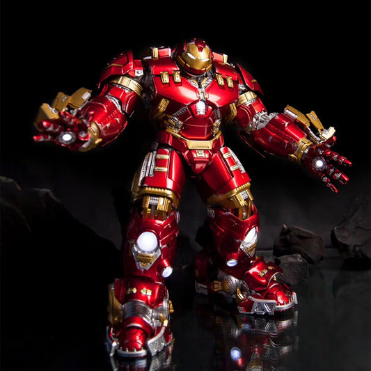 ZD Toys Marvel Iron Man MK44 Hulkbuster 1:10 Action Figure with LED Lights