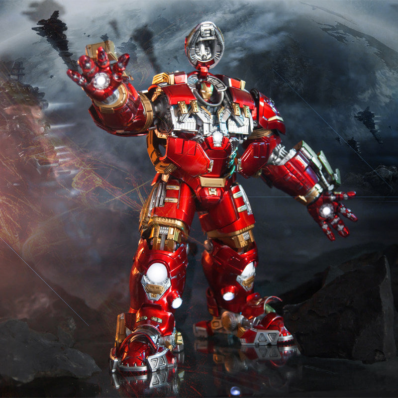 ZD Toys Marvel Iron Man MK44 Hulkbuster 1:10 Action Figure with LED Lights