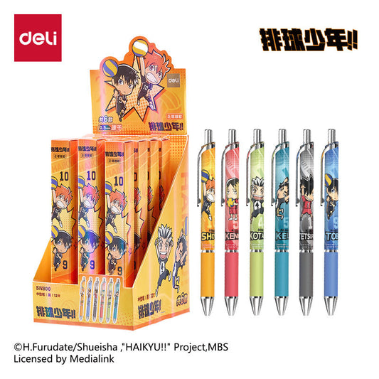 Haikyu!! Character Click Gel Pen Set 0.5mm Black Ink