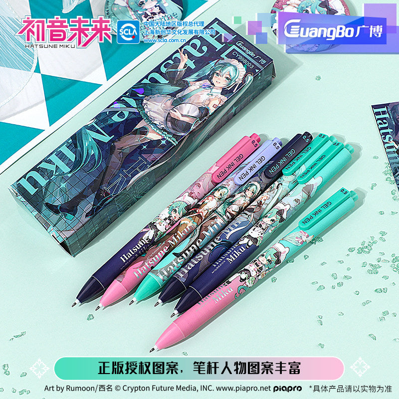 Hatsune Miku Sweet Dreams Click Gel Pen Blind Box with Badge & Card Set