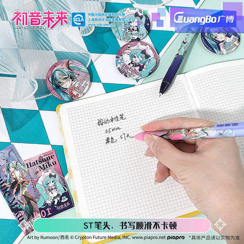 Hatsune Miku Sweet Dreams Click Gel Pen Blind Box with Badge & Card Set